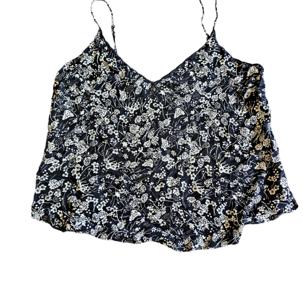 Free people 100% rayon‎ lightweight Floral tank top size XS-S